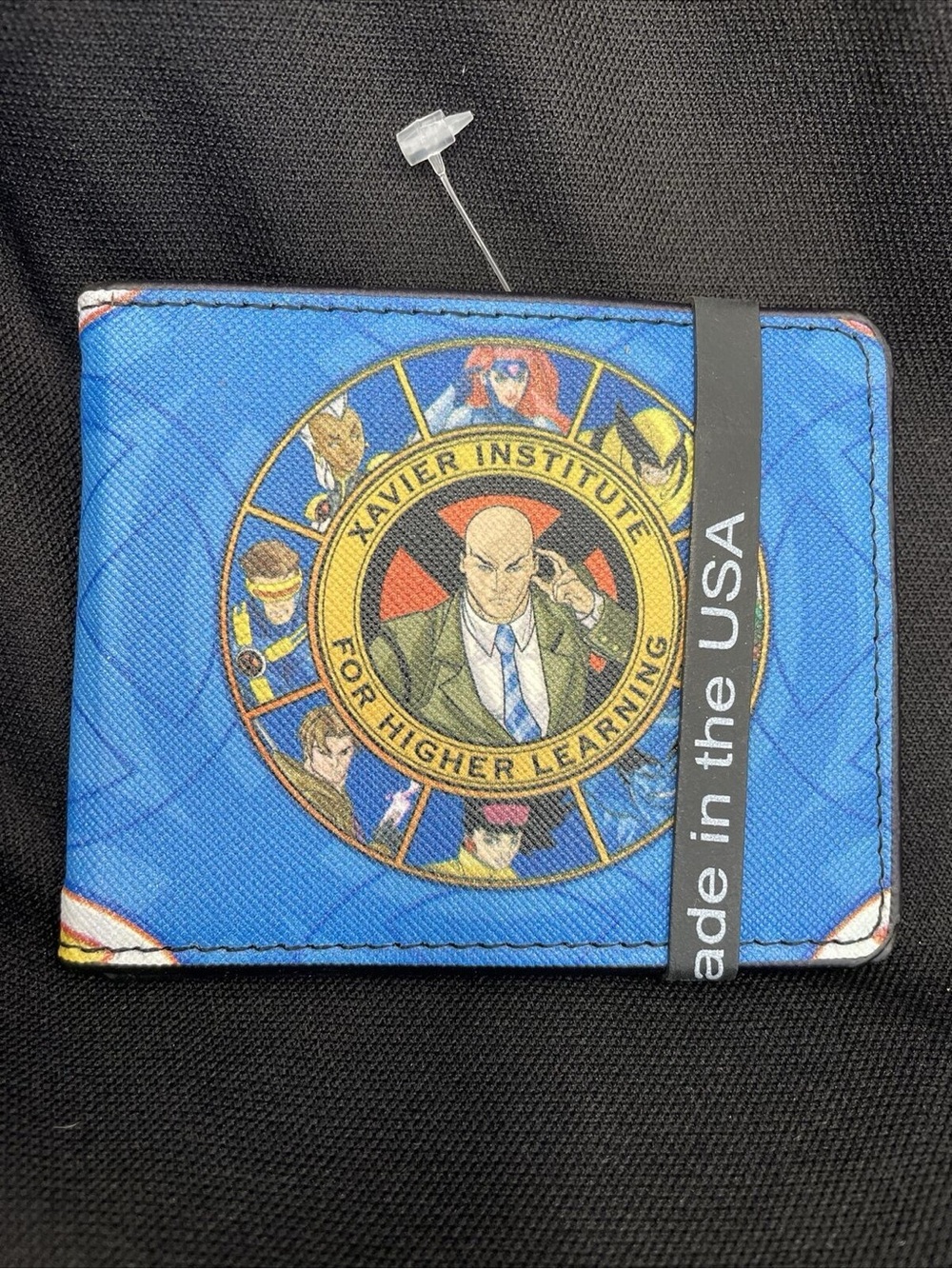 X-men Professor X & 8 Character Pose Mens Bifold Wallet Marvel